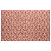 Art Deco Patroon 01 - Donkerrood op Gebroken Wit Stof (Fat Quarter)
