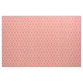 Art Deco Patroon 01 - Lichtrood op gebroken wit Stof (Yard (91,4 cm))