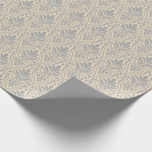 Art Deco Patroon 01 - Spaans Grijs op Gebroken Wit Cadeaupapier