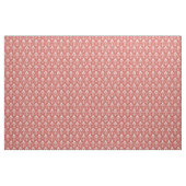 Art Deco Patroon 01 - Wit op Perzisch Rood Stof (Yard (91,4 cm))