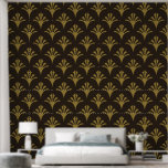 Art Deco Patroon 02 - Deco Gold op Deco Zwart Behang<br><div class="desc">Art Deco Patroon 02 - Deco Gold op Deco Zwart</div>