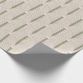 Art Deco Patroon 03 - Camouflage Groen op Wit Cadeaupapier (Hoek)
