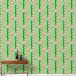 Art Deco Patroon 03 - Donker Lime Groen op Gebroke Behang<br><div class="desc">Art Deco Patroon 03 - Donker Lime Groen op Gebroken Wit</div>