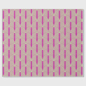 Art Deco Patroon 03 - Vette magenta op gebroken wi Cadeaupapier (Vlak)