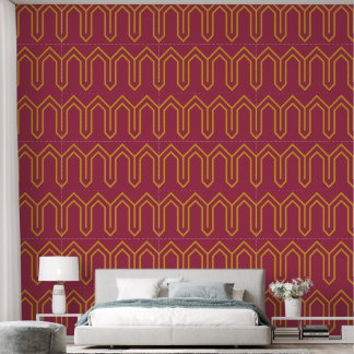 Art Deco Patroon 05 - Deco Gold 2 op Raspberry Pin Behang