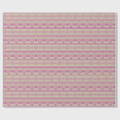 Art Deco Patroon 08 - Vette magenta op gebroken wi Cadeaupapier (Vlak)