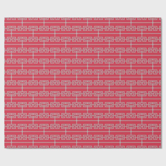 Art Deco Patroon 09 - Spaans grijs op Paradise Pin Cadeaupapier (Vlak)