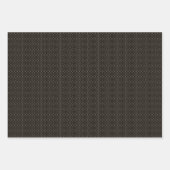 Art Deco Patroon 10 - Spaans grijs op zwart Inpakpapier Vel (Voorkant 3)