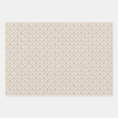 Art Deco Patroon 12 - Camouflage Groen op Wit Inpakpapier Vel (Voorkant 2)