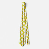 Art Deco-patroon 3 in citroen en limoen Stropdas (Voorkant)