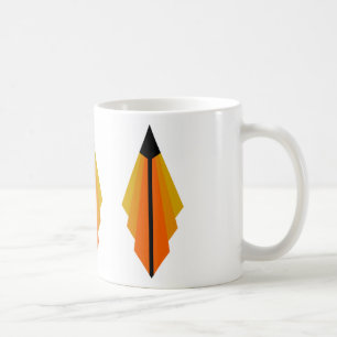 Art Deco Patroon 3 in het Oranje Koffiemok