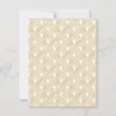 Art Deco Patroon Elegante Gatsby Custom Stationery Notitiekaartje (Achterkant)