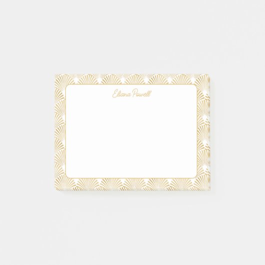 Art Deco Patroon Elegante Gatsby Custom Stationery Post-it® Notes (Voorkant)