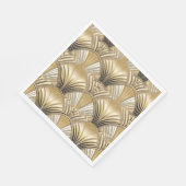 Art Deco patroon goud ivoor Servet (Hoek)