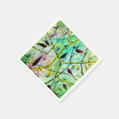 Art Deco-patroon - groene abstracte tegels Servet (Hoek)