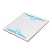 Art Deco Patroon in Blauw Tegeltje (Zijkant)