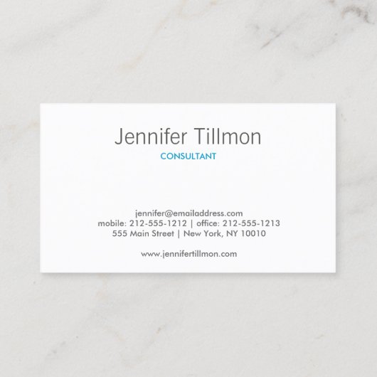 ART DECO PATROON in GRIJS Visitekaartje (Achterkant)