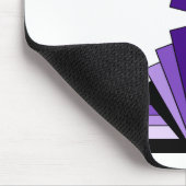 Art Deco Patroon in Purples Muismat (Hoek)