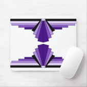 Art Deco Patroon in Purples Muismat (Met muis)