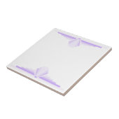 Art Deco Patroon in Purples Tegeltje (Zijkant)