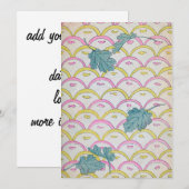 Art Deco  patroon Kaart (Voorkant / Achterkant)