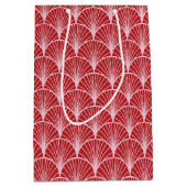 Art Deco Patroon Kerstmis Medium Cadeauzakje (Voorkant)