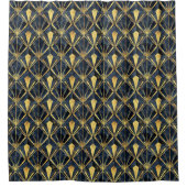 Art Deco patroon liefhebbers Douchegordijn (Voorkant)