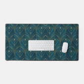 Art Deco-patroon met gouden geometrische vormen Bureaumat (Keyboard & Muis)