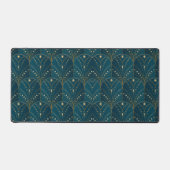 Art Deco-patroon met gouden geometrische vormen Bureaumat (Voorkant)