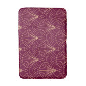 Art Deco-patroon met gouden geometrische waaiermot Badmat (Voorkant Verticaal)