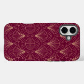 Art Deco-patroon met gouden geometrische waaiermot Case-Mate iPhone Case (Achterkant (horizontaal))
