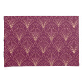 Art Deco-patroon met gouden geometrische waaiermot Kussensloop (Voorkant-Rechts)