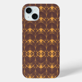 Art Deco-patroon met waaiervormige motieven  iPhone 15 Mini Hoesje