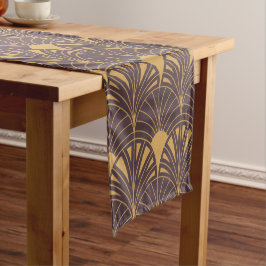 Art Deco-patroon met waaiervormige motieven  Korte Tafelloper