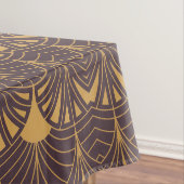 Art Deco-patroon met waaiervormige motieven Tafelkleed (Voorbeeld)