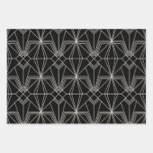 Art Deco Patroon Set Inpakpapier Vel (Voorkant 3)