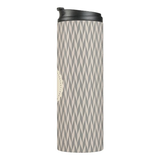 Art deco patroon thermosbeker (Geroteerd rechts)
