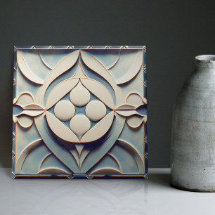 Art Deco patroon wanddecoratie Art Nouveau keramie Tegeltje