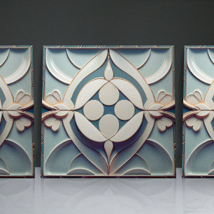 Art Deco patroon wanddecoratie Art Nouveau keramie Tegeltje