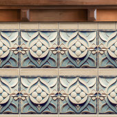 Art Deco Pattered Wall Decor Art Nouveau Keramiek Tegeltje
