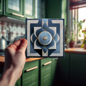 Art Deco Pattered Wall Decor Art Nouveau Keramiek Tegeltje