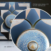 Art Deco Pattered Wall Decor Art Nouveau Keramiek Tegeltje