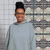 Art Deco Pattered Wall Decor Art Nouveau Keramiek Tegeltje