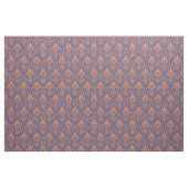 Art Deco Pattern 01 - Sinaasappel op Pruisisch Bla Stof (Fat Quarter)