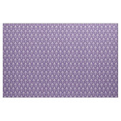 Art Deco Pattern 01 - Wit op Cadbury Paarse Stof (Yard (91,4 cm))