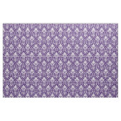 Art Deco Pattern 01 - Wit op Cadbury Paarse Stof (Fat Quarter)