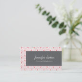  Art Deco Pattern- Bakkerij, Snoep, Stylist Visitekaartje (Staand voorkant)