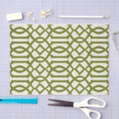 Art Deco Pattern Green Tissuepapier (Craft)