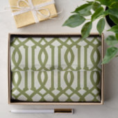 Art Deco Pattern Green Tissuepapier (Geschenk)