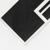 Art Deco Pattern in Black Fleece Deken (Hoek)
